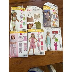 lot of 6 new look‎ and mccall's patterns